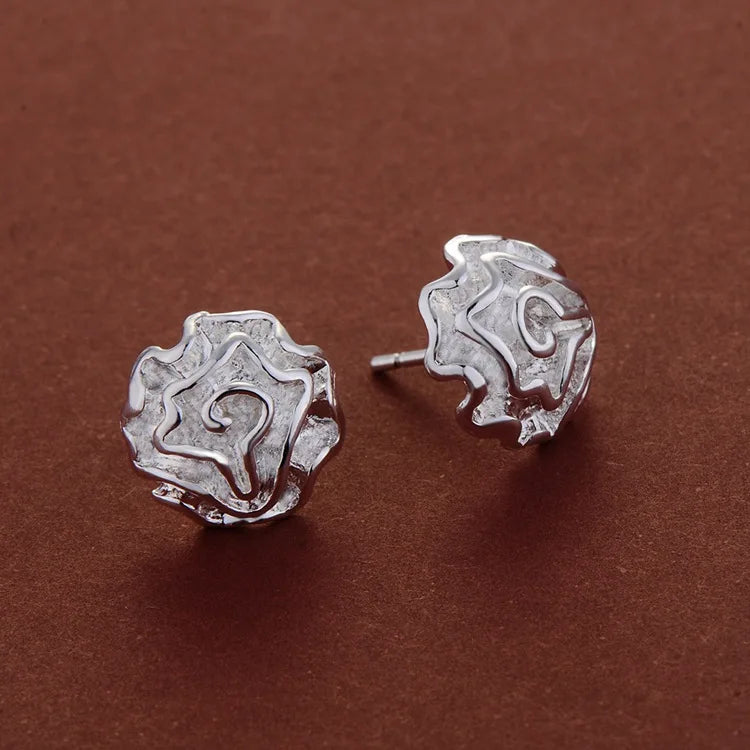 NEW 925 Sterling Silver Earrings Hot Hearts For Women Exquisite Student Girlfriend Jewelry Accessories Wedding Fashion Gift