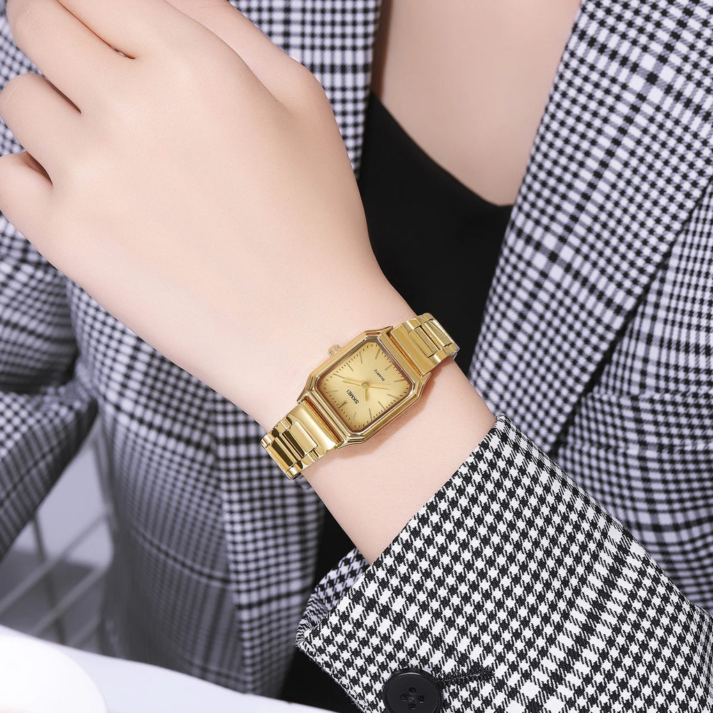 SKMEI Female Fashion Small Dial Watches For Women Elegance Business Quartz Wristwatches Ladies Waterproof Watch Relogio Feminino
