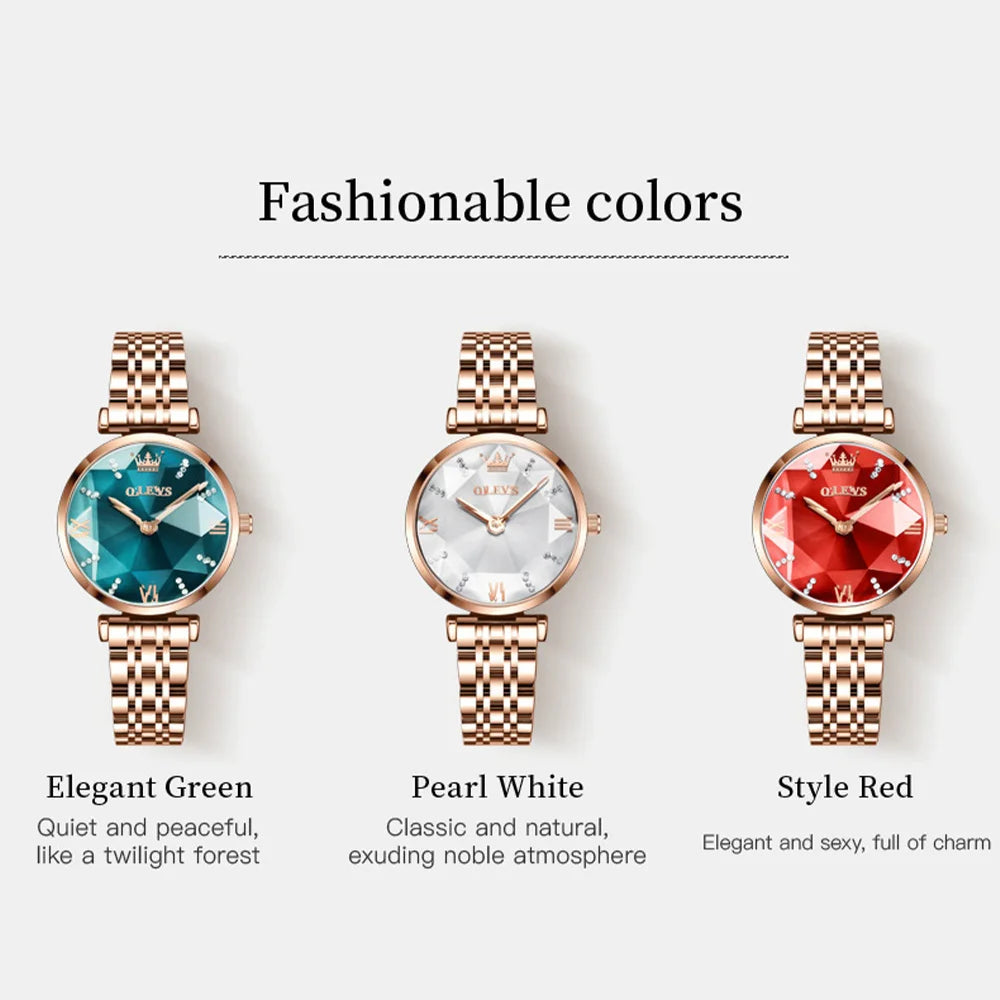 OLEVS Luxury Jewel часы женские наручные Waterproof stainless steel watches for woman Fashion Original reloj