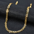 Chain Pig Nose Smooth Necklace for Men Women Hollow Out Long Copper Choker Clavicle Link Banquet Girl Summer Jewelry Accessory