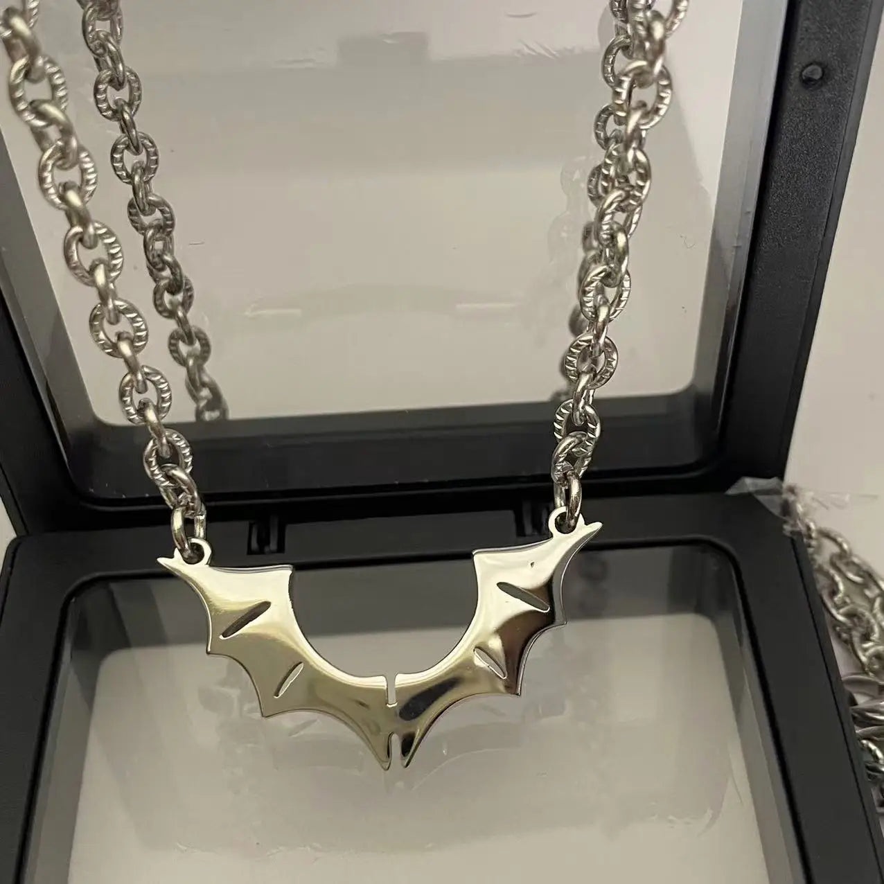 Fashion Boutique Stainless Steel Necklace Hip Hop Style Male and Female Couple Necklace Rapper fan Gift