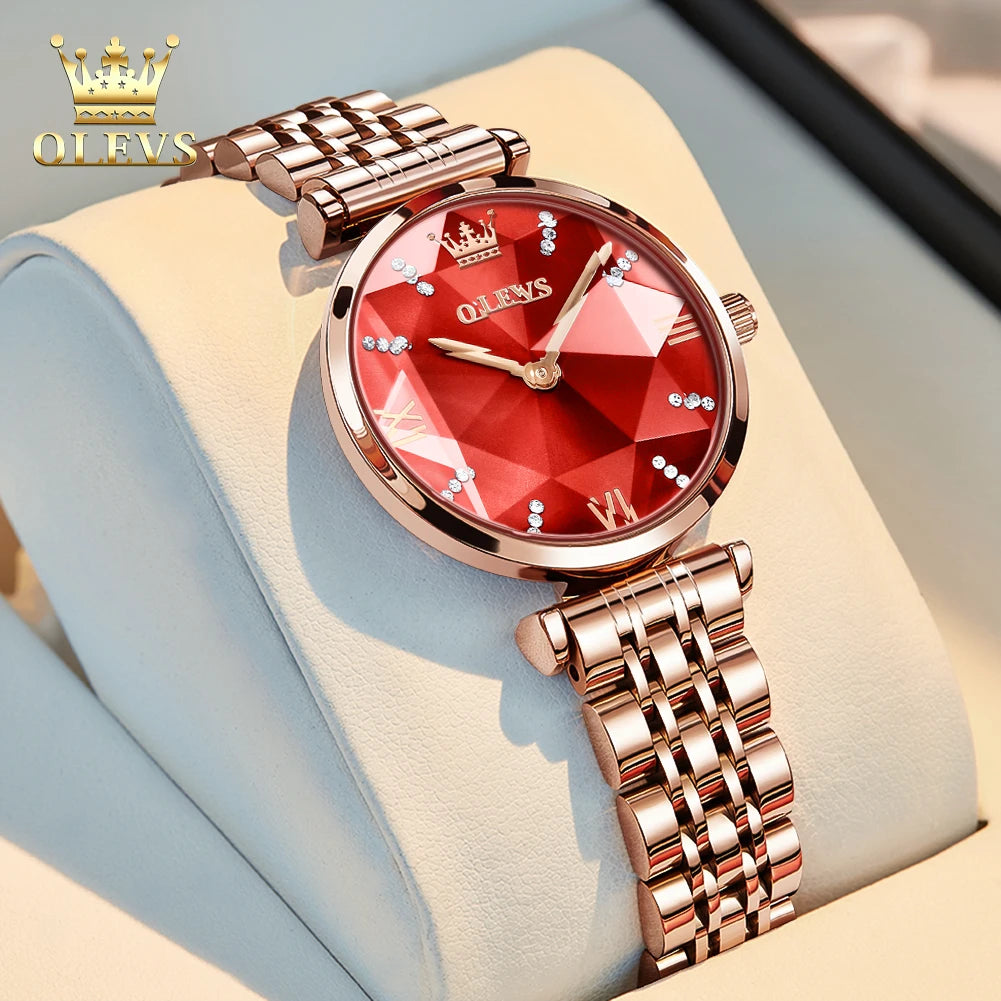 OLEVS Luxury Jewel часы женские наручные Waterproof stainless steel watches for woman Fashion Original reloj