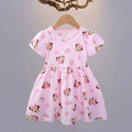 Baby Girls Dress Summer Pink Minnie Princess Dress cute Birthday Party Clothes 2-4Years Old