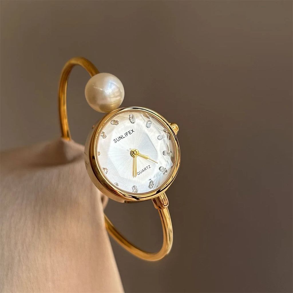 Fashion Ladies Wristwatch High-Quality Luxury Women's Quartz Watch Gold Stainless Steel Bracelet Female Clock