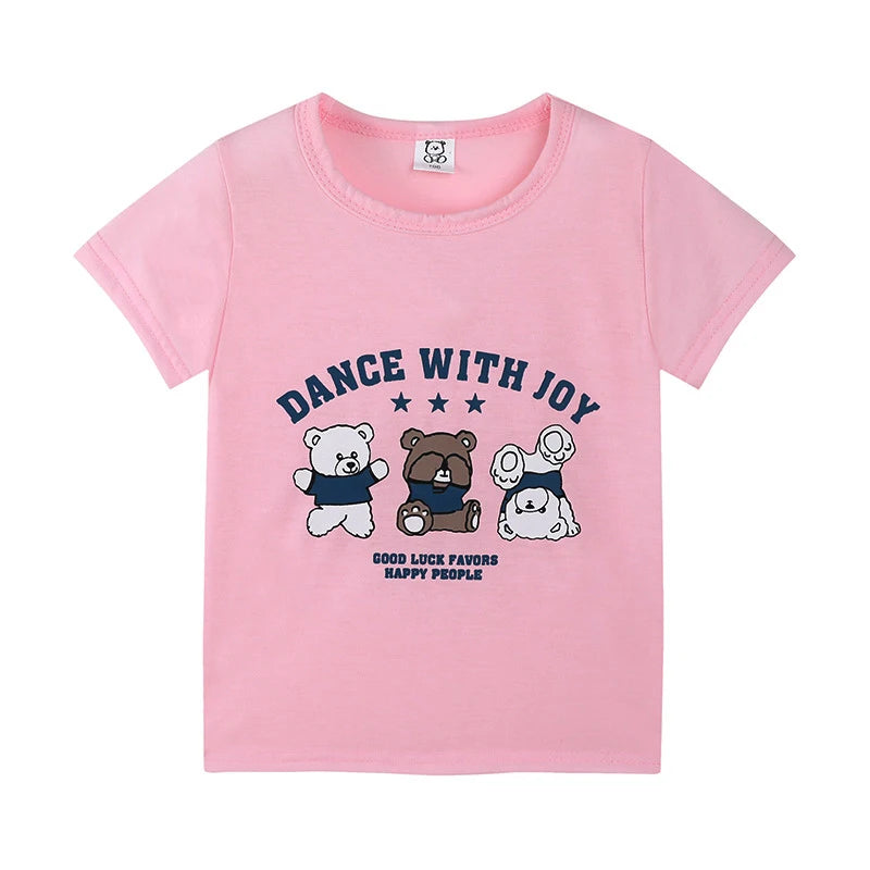 Children's Clothing Boys Girls T-Shirt Kids Clothes Cartoon Summer Tops Long Sleeve Baby Clothing Spring Cotton Ropa De Niña