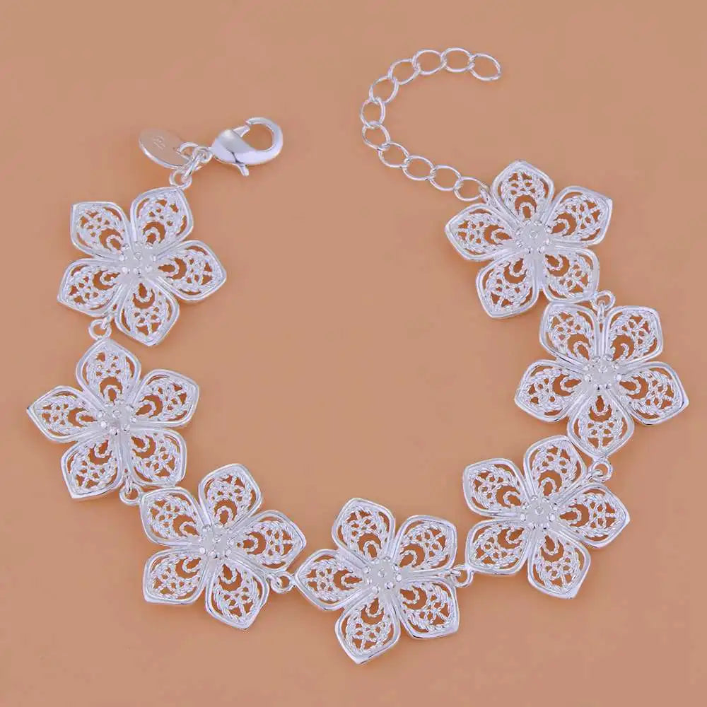 New 925 Sterling Silver Bracelet Bead High Quality Romance Chain For Women Fashion Engagement Party Wedding Jewelry Gift