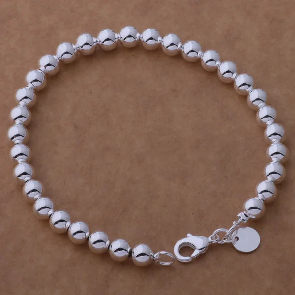 New 925 Sterling Silver Bracelet Bead High Quality Romance Chain For Women Fashion Engagement Party Wedding Jewelry Gift