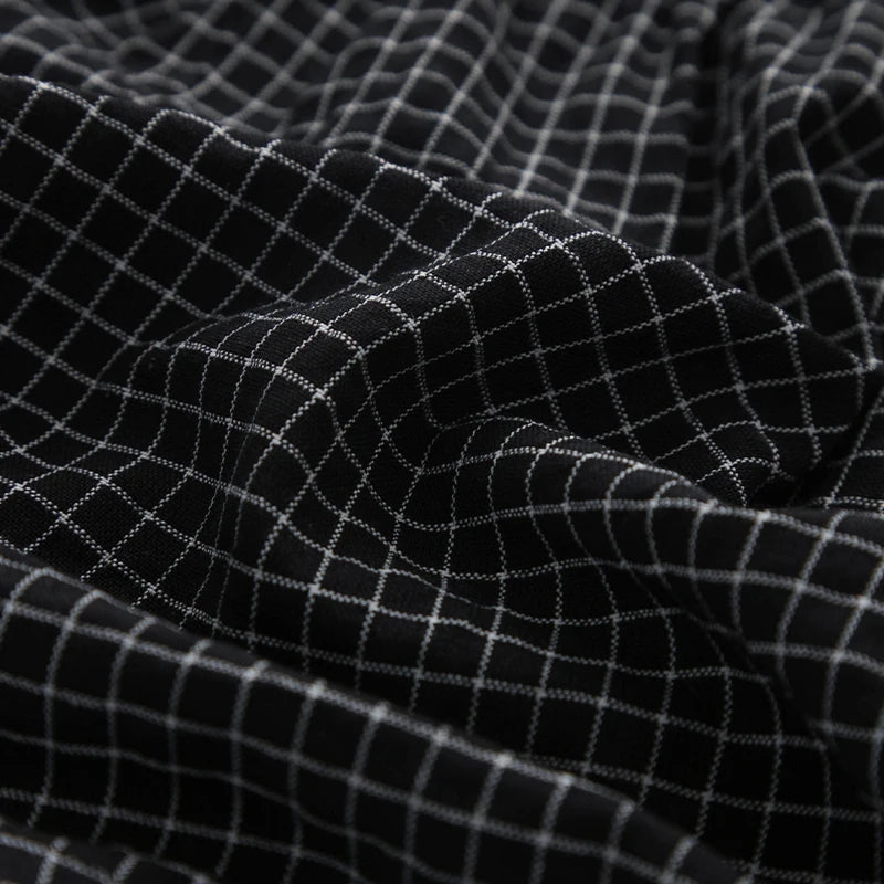 Retro Black Plaid Girls Pinafore Dress 2025 Summer New Children's Cotton Casual Loose Adjustable Straps Dresses TZ288