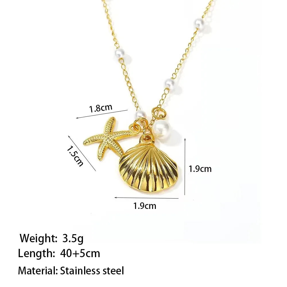 Stainless Steel Creative Chain Necklace