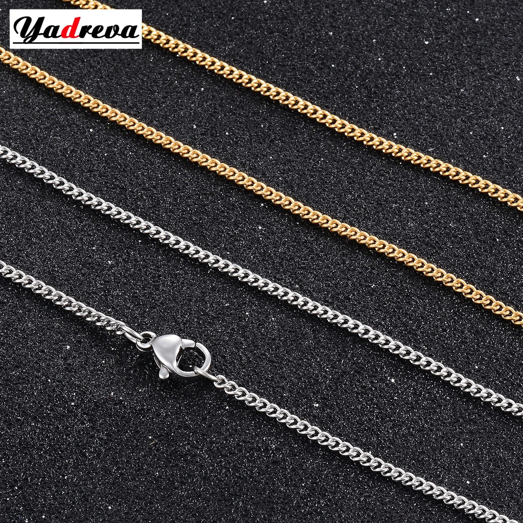 Women's Stainless Steel Chain High Quality Gold Color Necklace Hot Selling Jewelry