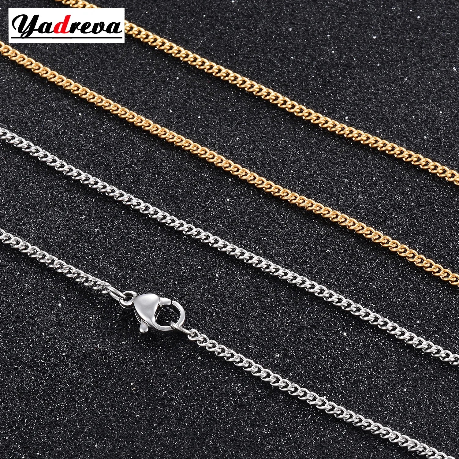 Women's Stainless Steel Chain High Quality Gold Color Necklace Hot Selling Jewelry