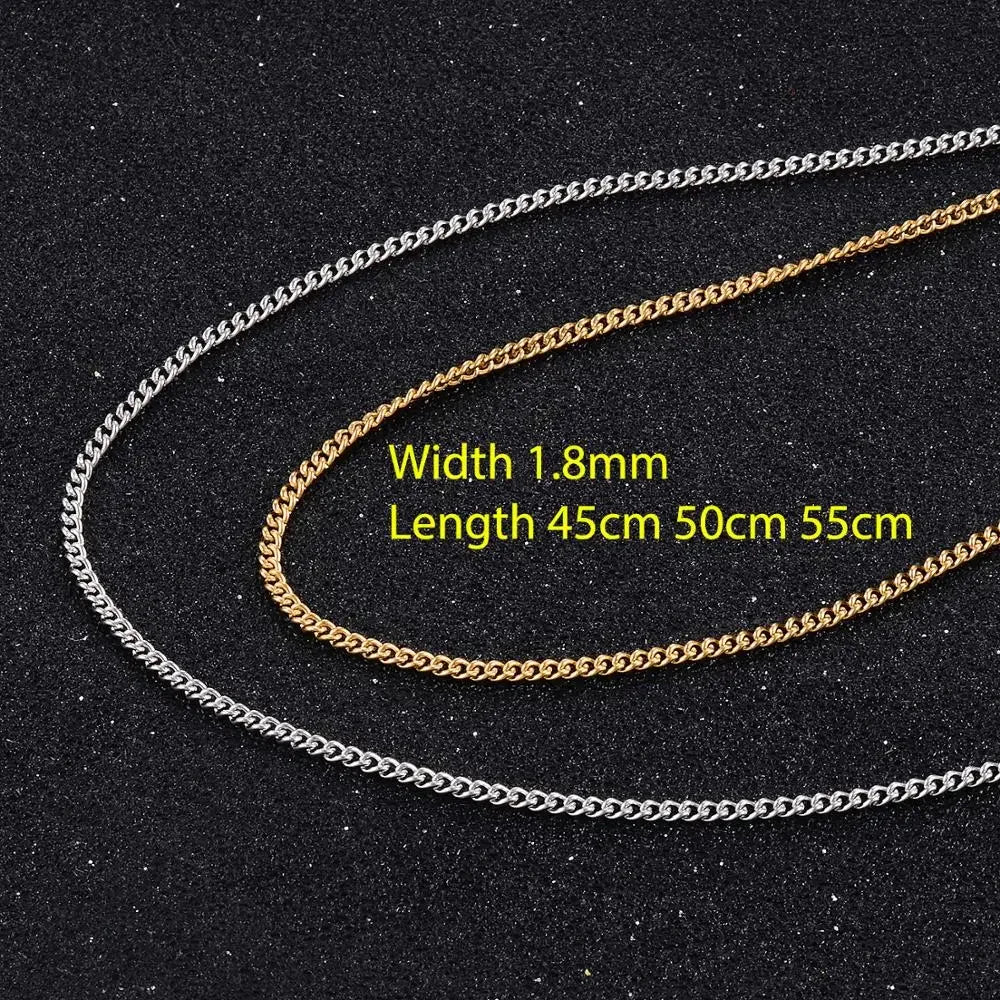 Women's Stainless Steel Chain High Quality Gold Color Necklace Hot Selling Jewelry