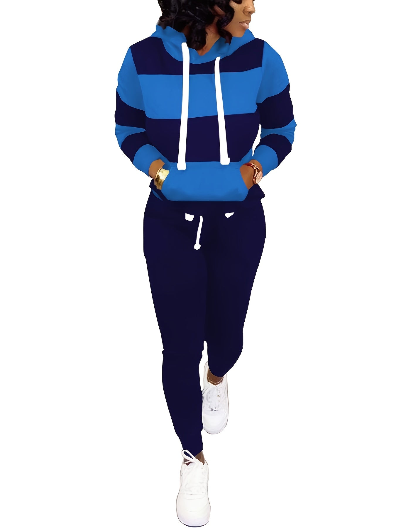 Two Piece Outfits for Women Casual Jogging Suit Set Long Sleeve Sweatshirt And Sweatpants Athletic Loungewear Set Sweatpants for Women Winter for Women Women Pink Jogging Set