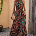 Regular Women'S Summer Dresses, Long Maxi Dresses, Summer V-neck Dresses, Floral Maxi Dresses, Elegant Casual Dresses, Sleeveless Beach Dresses, Casual Dresses, Boho Beach Maxi Dresses, Maxi Dresses, Party