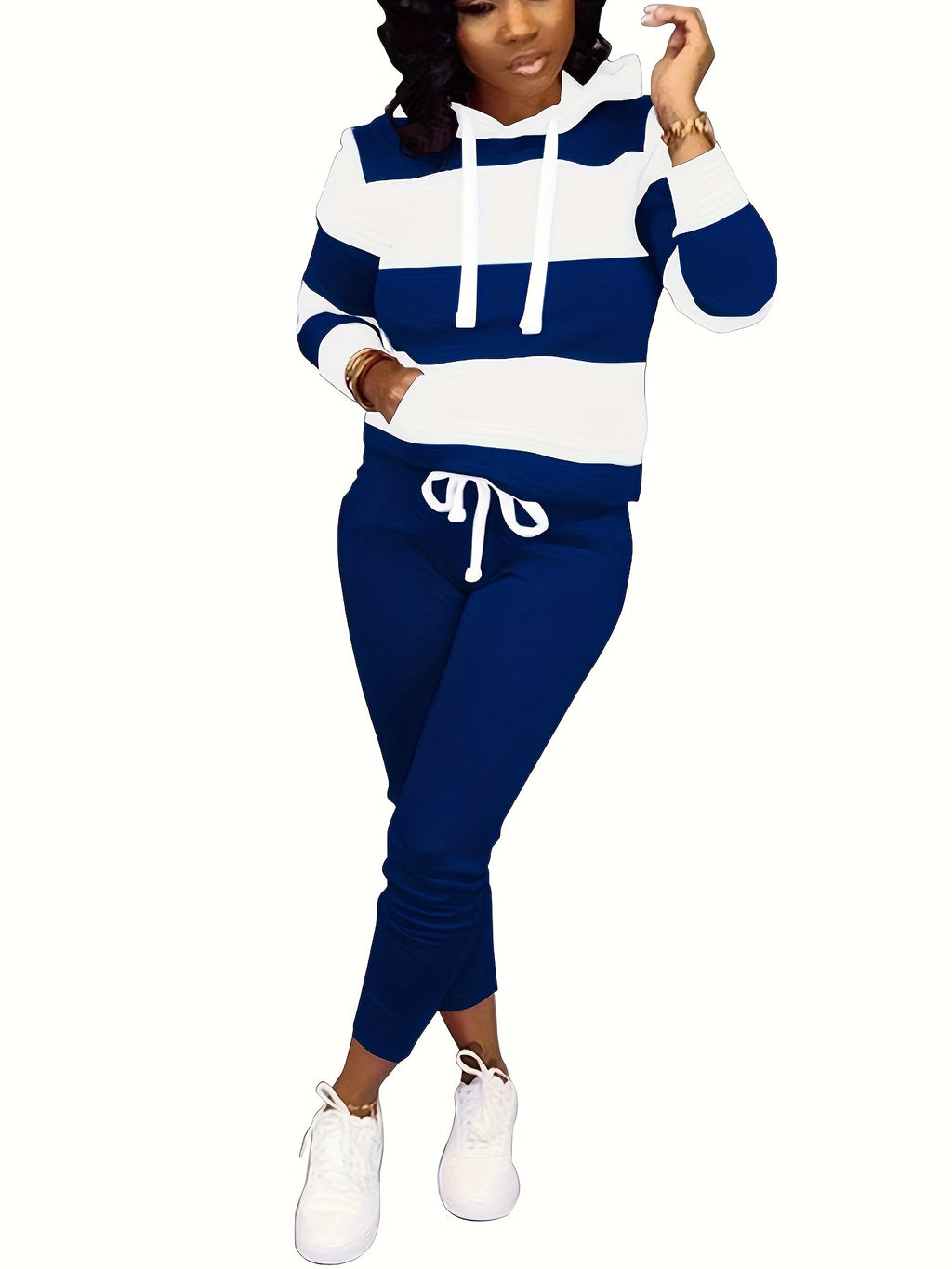 Two Piece Outfits for Women Casual Jogging Suit Set Long Sleeve Sweatshirt And Sweatpants Athletic Loungewear Set Sweatpants for Women Winter for Women Women Pink Jogging Set