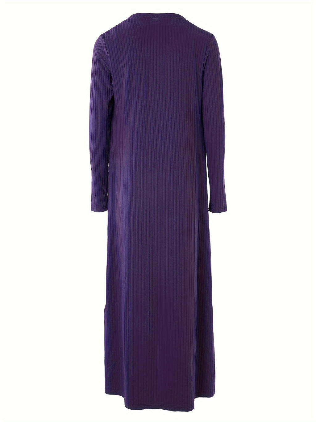 Two-piece Casual Solid Dress Set, Open Front Cardigan & Tie-waist Tank Dress Outfits for Women