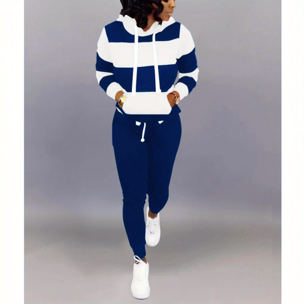 Two Piece Outfits for Women Casual Jogging Suit Set Long Sleeve Sweatshirt And Sweatpants Athletic Loungewear Set Sweatpants for Women Winter for Women Women Pink Jogging Set