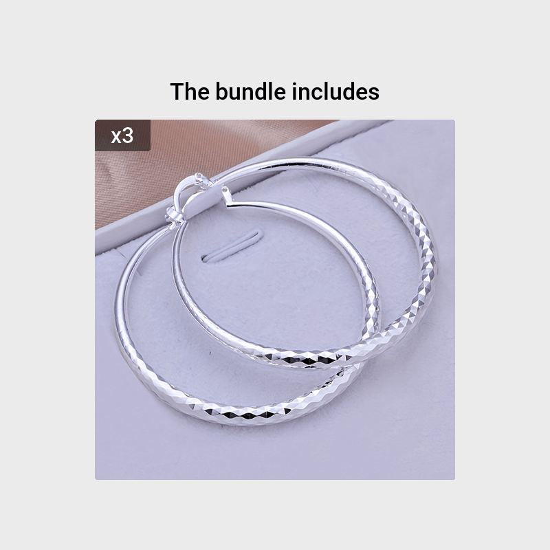 1 Pair Textured Stud Earrings, Hoop Earrings for Women, Quality Jewelry