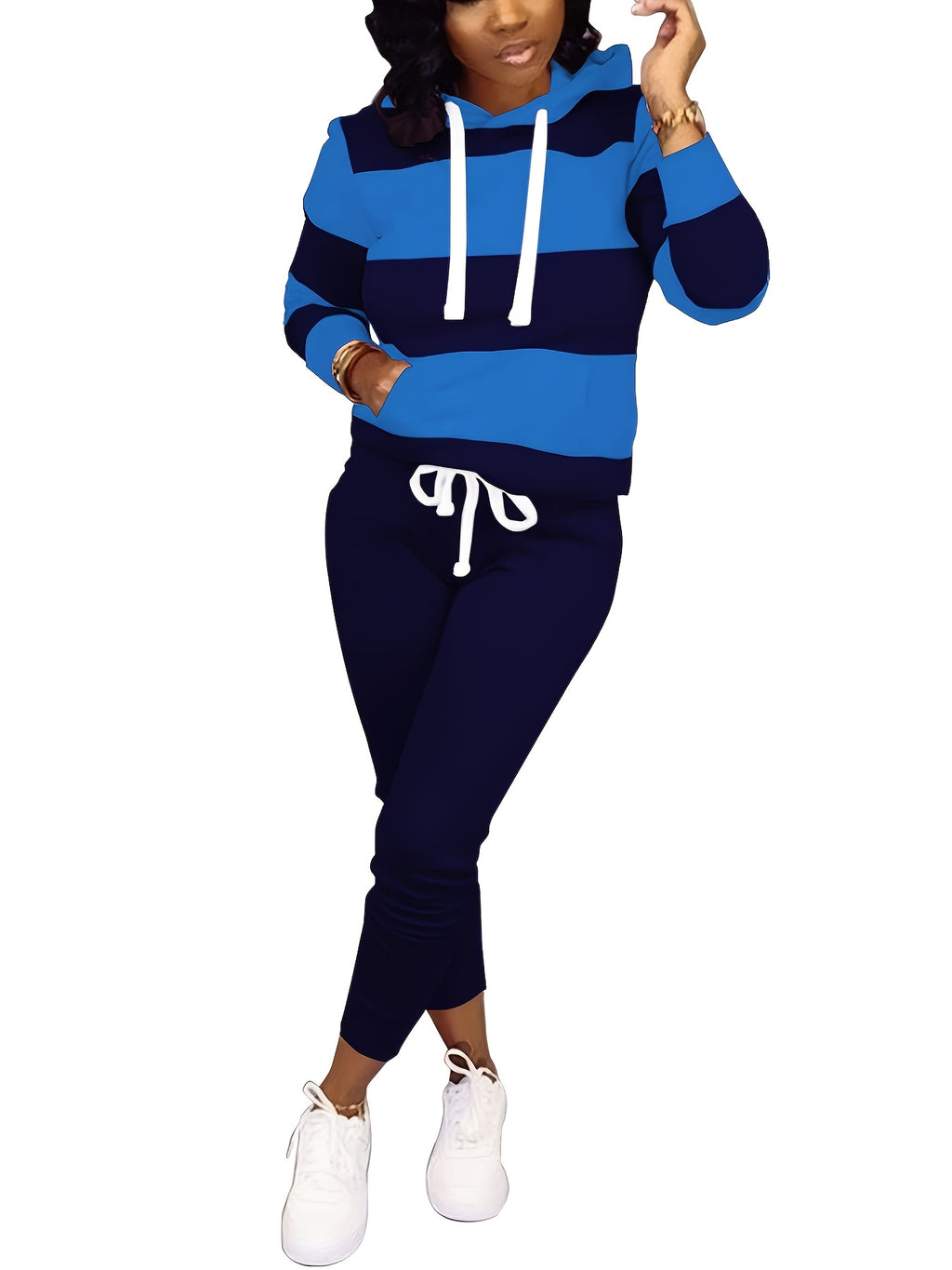 Two Piece Outfits for Women Casual Jogging Suit Set Long Sleeve Sweatshirt And Sweatpants Athletic Loungewear Set Sweatpants for Women Winter for Women Women Pink Jogging Set